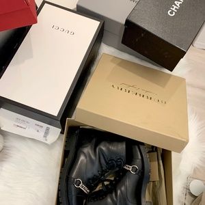 Burberry combat boots